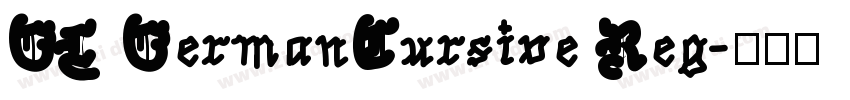 GL GermanCursive Reg字体转换